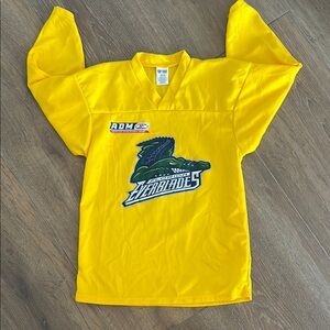 ADM AMERICAN DEVELOPMENT MODEL. Yellow Kids Hockey Jersey. Size JR L.